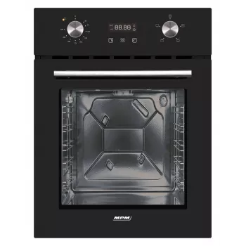 Sähköinen kalusteisiin asennettava uuni MPM MPM-45-BO-23C, 50 L, 220–240 V, 2000 W, kosketus- & kiertosäätimet, musta