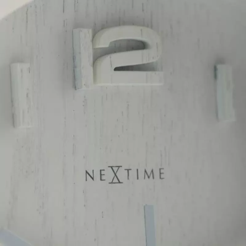NeXtime seinäkello 5192wi Wood Wood Small 22x20 cm, valkoinen