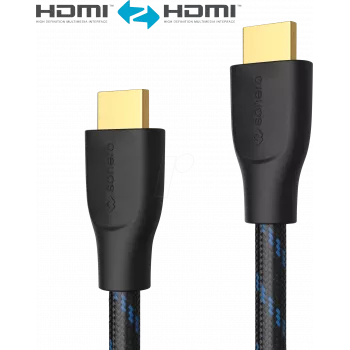 PureLink Sonero Premium HDMI -kaapeli X-PHC011-030HDMI 2.0 HighSpeed nylonpäällyste - kaapeli - digitaalinen/näyttö/video