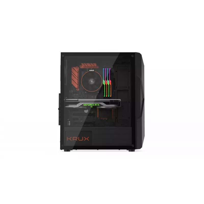 Krux ASTRAL - PC - musta - ATX - micro ATX - Mini-ITX - pelaaminen - 15,9 cm - 29 cm