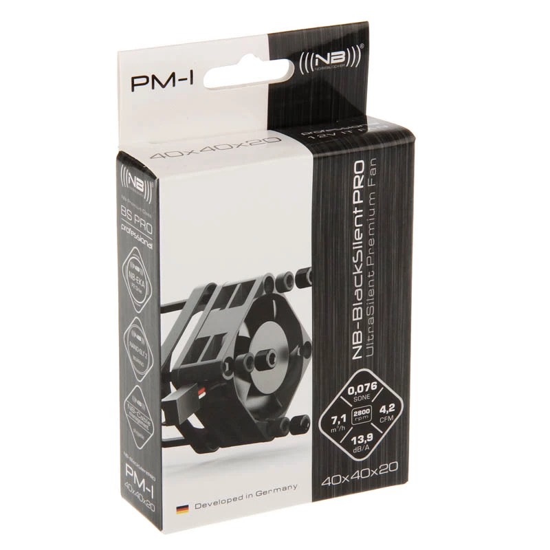 NOISEBLOCKER SchwarzSilentPRO PM-1 40 mm -kotelotuuletin