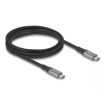 USB-kaapeli DeLOCK 81192 USB4 Gen 2x2 2 m USB-C musta harmaa