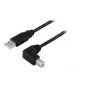 Microconnect USBAB2ANGLE10 USB-kaapeli 10 m USB A USB B musta