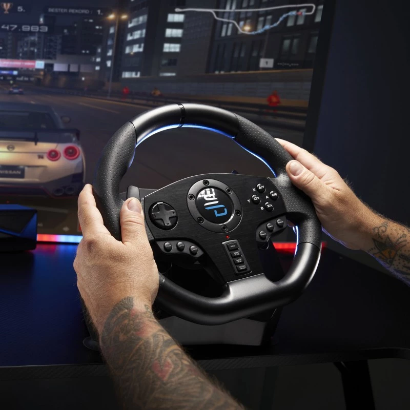 Ratti + polkimet Subsonic SV750 musta 270° kierto USB