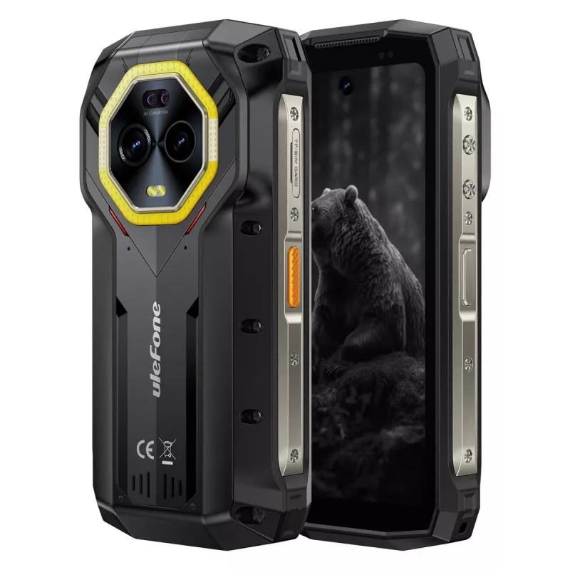 Ulefone Armor Mini 20 älypuhelin, 4,7 tuumaa, Helio G99, 8GB RAM, 256GB, 6200 mAh, Android 14, musta
