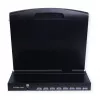 Kehikkokonsoli VALUE 26.99.0162 — 17 tuuman (43,2 cm) 1280x1024 1U, USB-näppäimistö/hiiri, musta