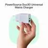 Virtalähde Green Cell PowerSource Solo30 30W valkoinen — USB-C-laturi, 30 W lähtöteho