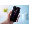 iKins suojakotelo Samsung Galaxy S20 Ultralle – musta Milky Way -viimeistely