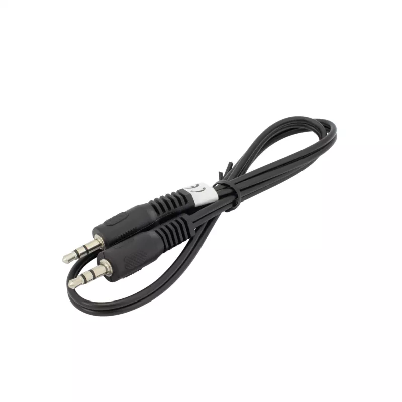 SBOX AUDIO CABEL 3,5 mm pistoke-pistoke 0,5 m musta