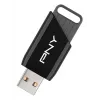 PNY Attaché X, 32 GB, USB Type-A, 3.2 Gen 1 (3.1 Gen 1), 130 MB/s, dia, musta