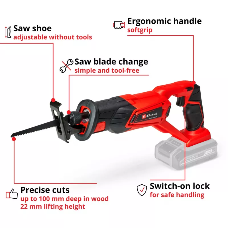 Einhell TE-AP 18 Li musta, punainen
