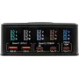 Moniporttinen laturi Exsys EX-1106 160W, musta, useita USB-lähtöportteja
