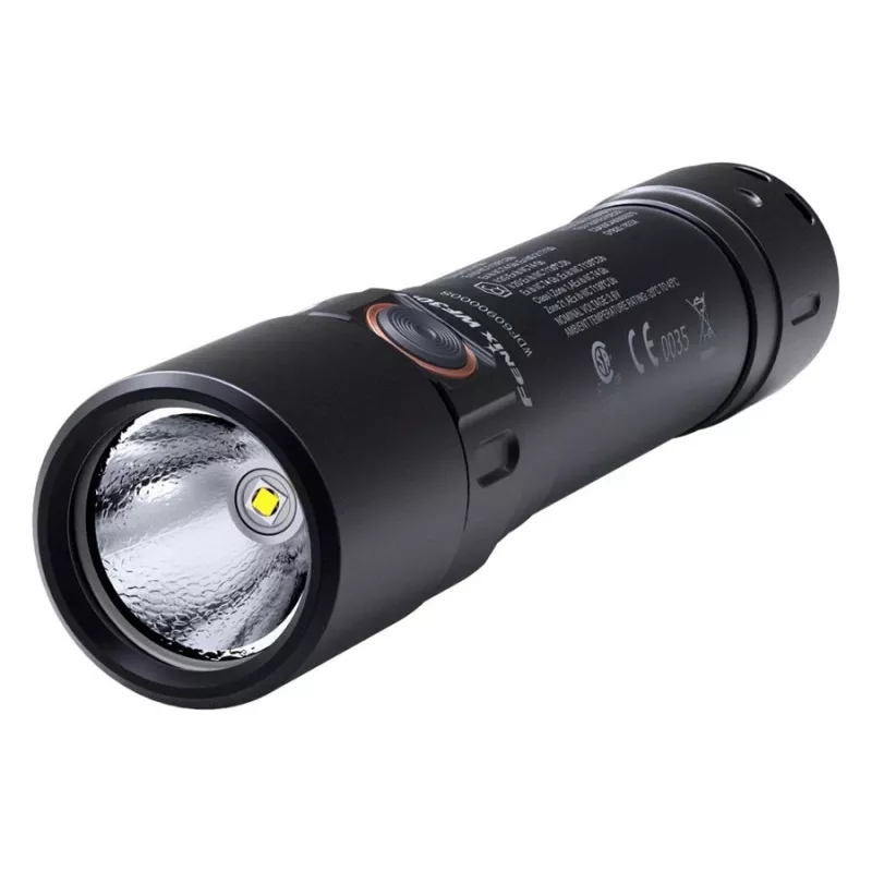 Otsalamppu Fenix WF30RE musta LED IP68 120h akunkesto