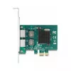 DeLOCK PCI Express x1 -kortti 2 x RJ45 Gigabit LAN BCM harmaa