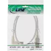 Microconnect USBAB5ANGLED-L USB-kaapeli USB 2.0 5 m USB A USB B valkoinen