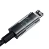 Baseus Gem USB-IP 2,4A pikalatauskaapeli 2 m musta
