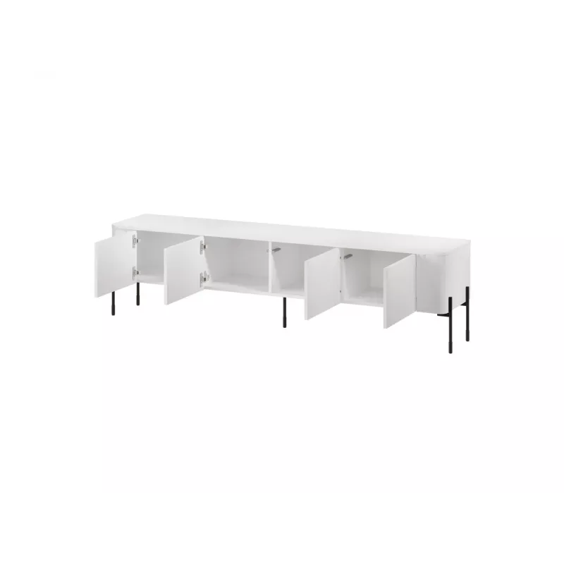 TV-taso Cama Meble VERA 190x40x50 cm, mattavalkoinen, lastulevytaso