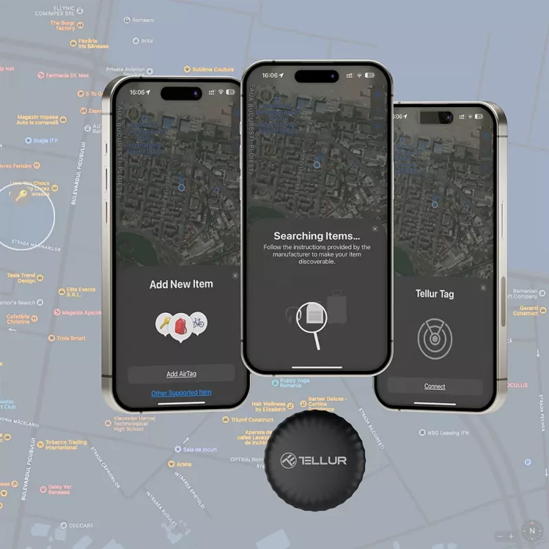 Tellur TLL173021 Bluetooth-häviösuojaustracker vesitiivis kompakti avaimenperä