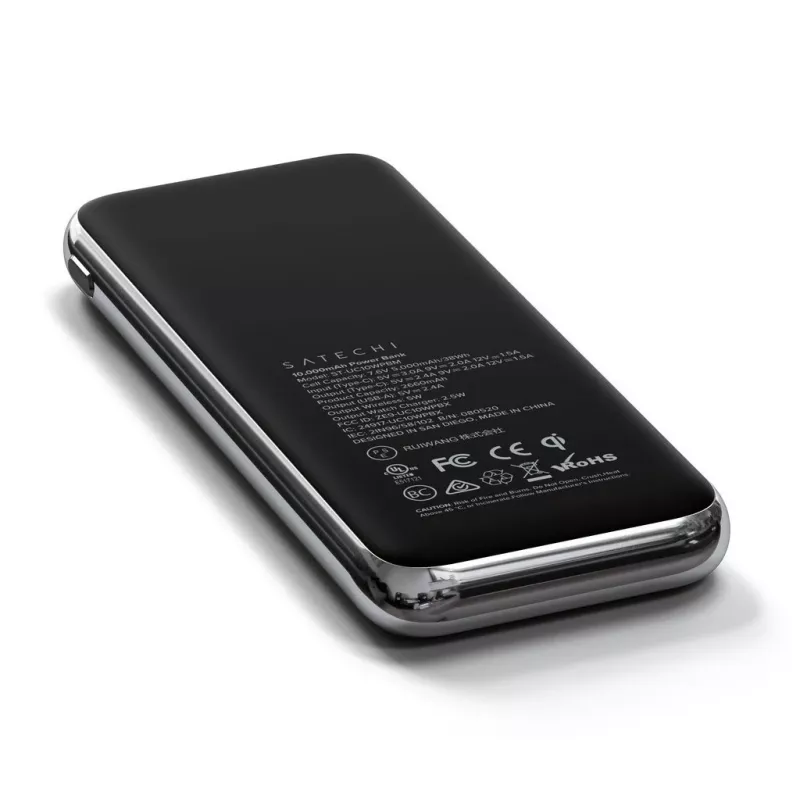 Satechi Quatro langaton varavirtalähde ST-UC10WPBM, 10000 mAh, musta