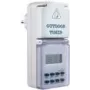 AS Schwabe 24033 digitaalinen ajastin — ohjelmoitava pistorasia-ajastin, enint. 3500 W, IP44 roiskevesisuojattu