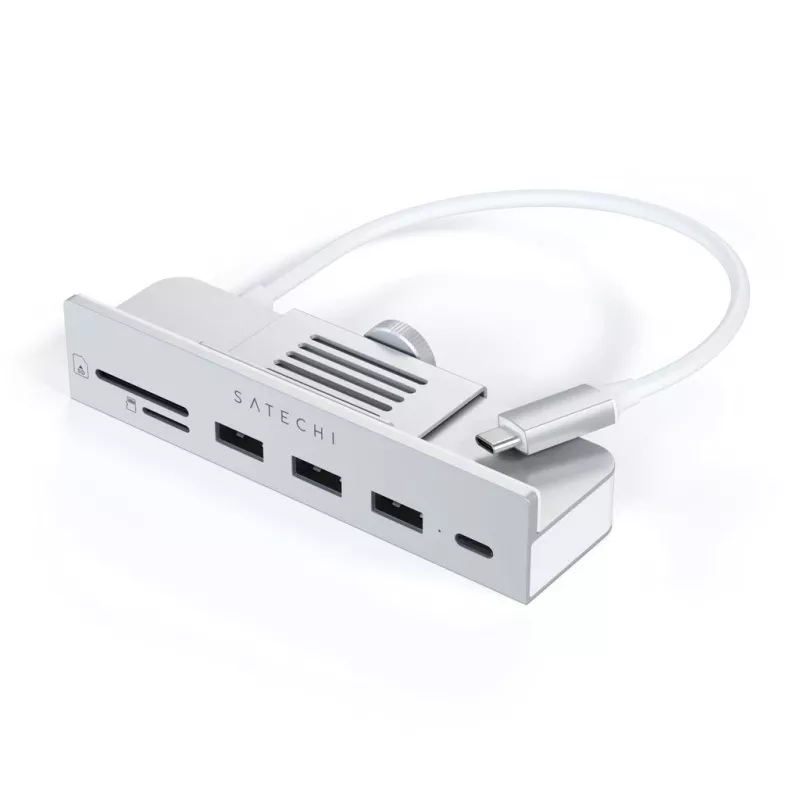 Kannettavan tietokoneen telakka / porttitoistin Satechi ST-UCICHS USB 3.2 Gen 1 Type-C, USB-A-liitännät, SD/MicroSD, hopea