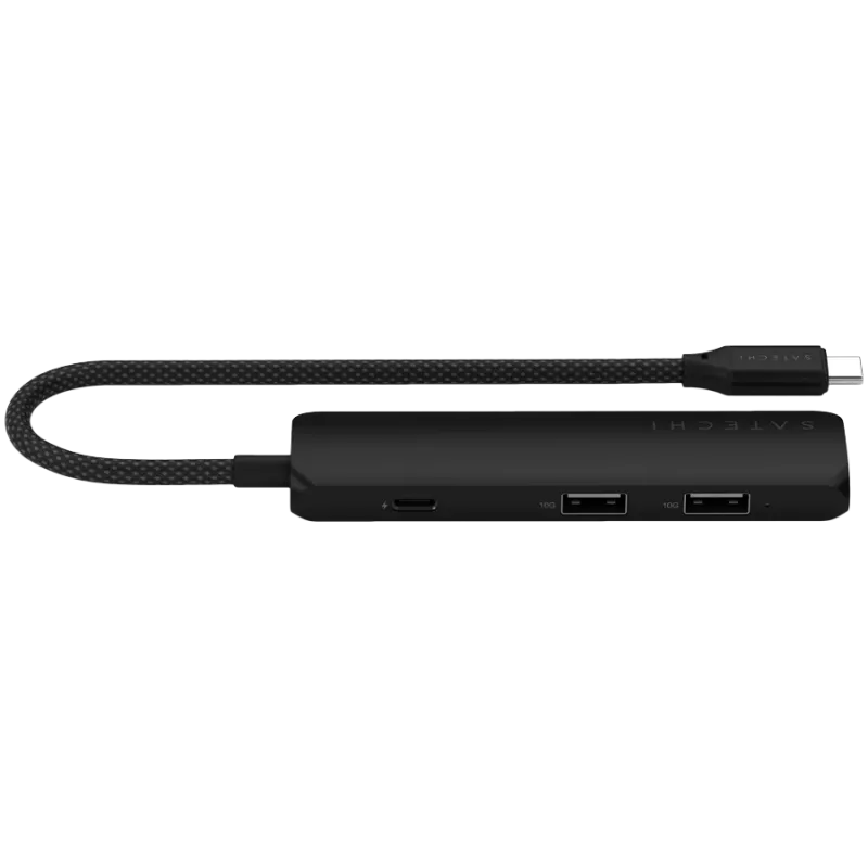 Satechi ST-P4SK USB-keskitin USB Type-C 10000 Mbit/s musta