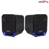 Audiocore AC865B 2.0 USB-tietokonekaiuttimet, 6 W, musta/sininen