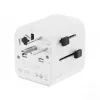 Yleismatka-adapteri GEMBIRD TPA-EU2A12-01-W 12W USB-virtalähde kansainvälisiin pistorasioihin