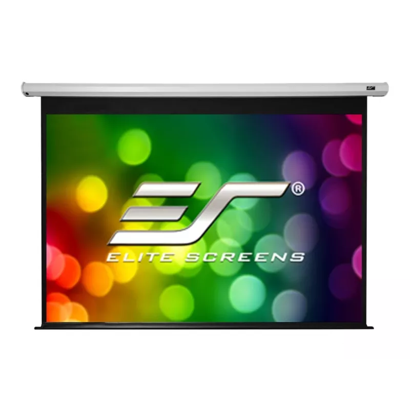 Elite Screens Spectrum Electric120V sähkökäyttöinen projektorin valkokangas 120 tuumaa (3,05 m) 4:3, näkyvä alue 244 x 183 cm, MaxWhite 1,1 gain, IR-kaukosäädin, valkoinen kotelo