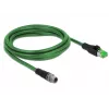 Verkkokaapeli DeLOCK 85438 RJ45 Ethernet Cat6 2 m musta