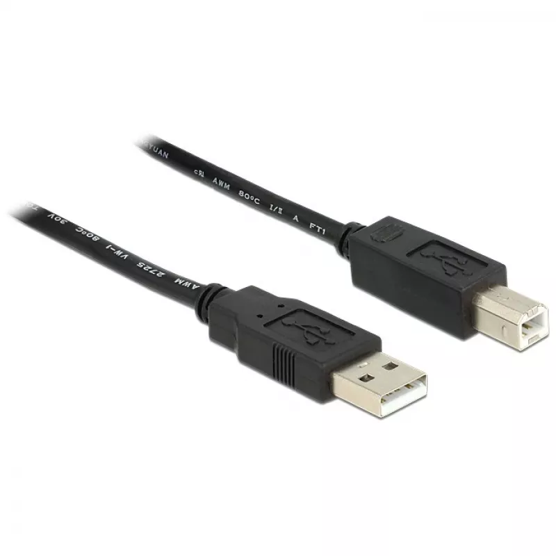 USB-kaapeli DeLOCK 20m USB2.0-A - USB2.0-B 83557