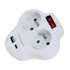 Esperanza ELK311W Sähköinen jakaja 2 GN. USB-C USB-A IN. valkoinen
