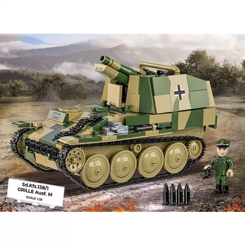 Rakennusmallisarja Cobi SD.KFZ.138/1 Grille, 720 osaa, näyttelymalli