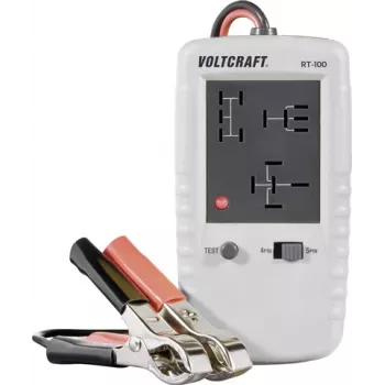 Reletestari Voltcraft RT-100 — releiden 12 V - 230 V testaukseen