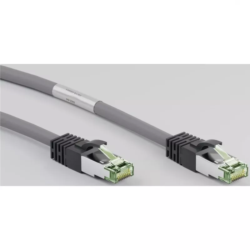 Goobay CAT 8.1 -patchkaapeli, S/FTP (PiMF), harmaa, 0,5 m - LSZH halogeeniton, kupari AWG 24 (55135)
