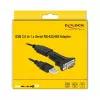 Sarjakaapeli DeLOCK 66286 USB Type-A DB-9 musta 0,8 m
