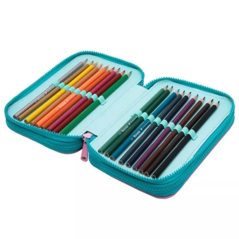 CoolPack Jumper 3 DREAMS F067654 -penaalilaukku – kolmikerroksinen, monilokeroinen penaali