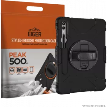 Eiger Peak 500m -kotelo Galaxy Tab S9+ musta - tabletti (EGPE00164)