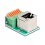 DeLOCK 90653 kaapeliadapteri RJ45 8-pin liitinrima vihreä hopea