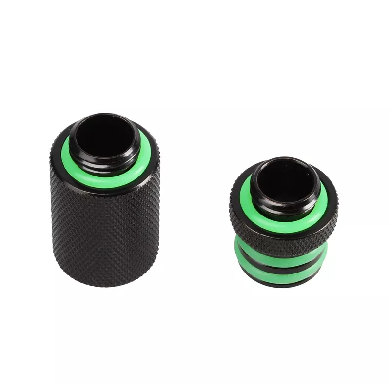Bitspower Direct-Connect Set suora G1/4 inch AG - extra long, musta
