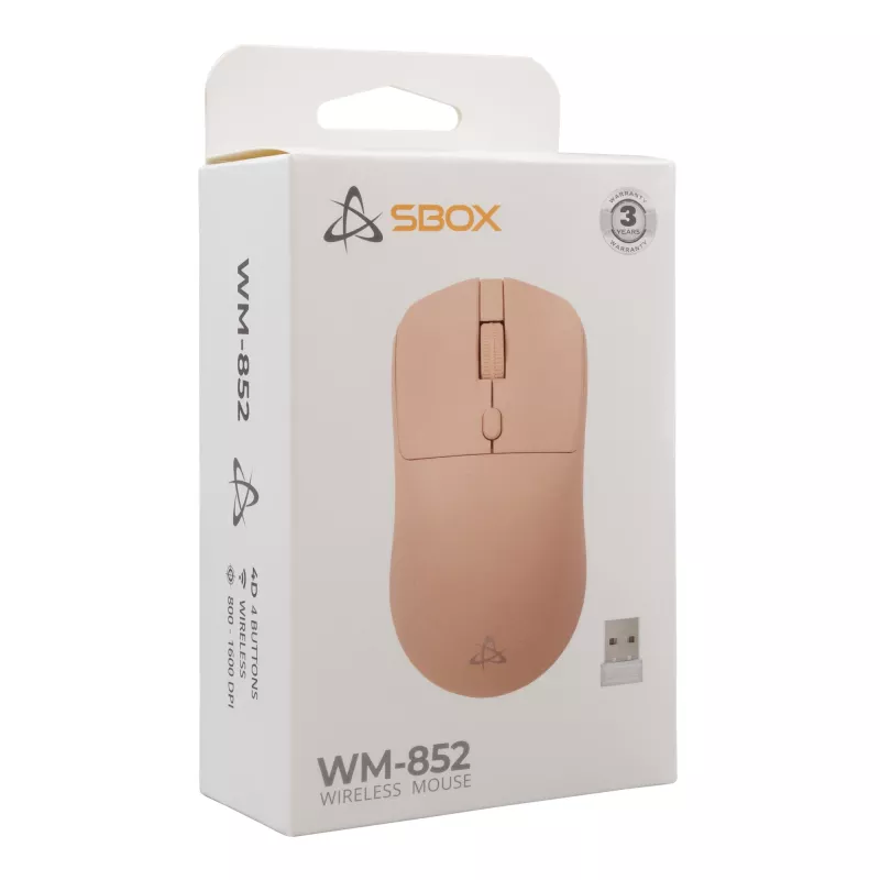 Hiiri SBOX WM-852 pinkki langaton liitäntä