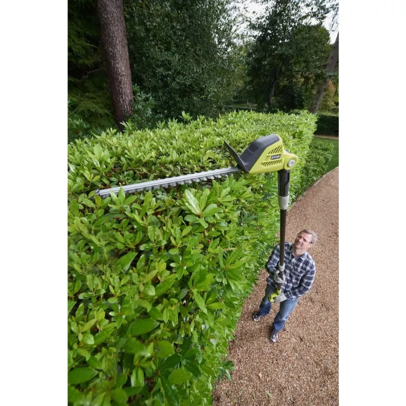 Ryobi ONE+ OPT1845 18 V akkukäyttöinen teleskooppinen pensasleikkuri, 45 cm kaksoisterä, 1350 spm, ilman akkua