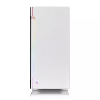 PC-kotelo Thermaltake H200 TG Snow RGB Midi Tower valkoinen