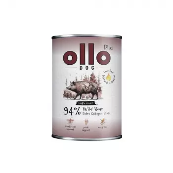 Ollo Plus kollageeni villisika 400 g koiranruokapurkki