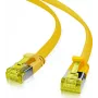 helos Cat.6a Ultra-Flat U/FTP AWG 32 -patch-kaapeli 205251, 7,5 m, keltainen