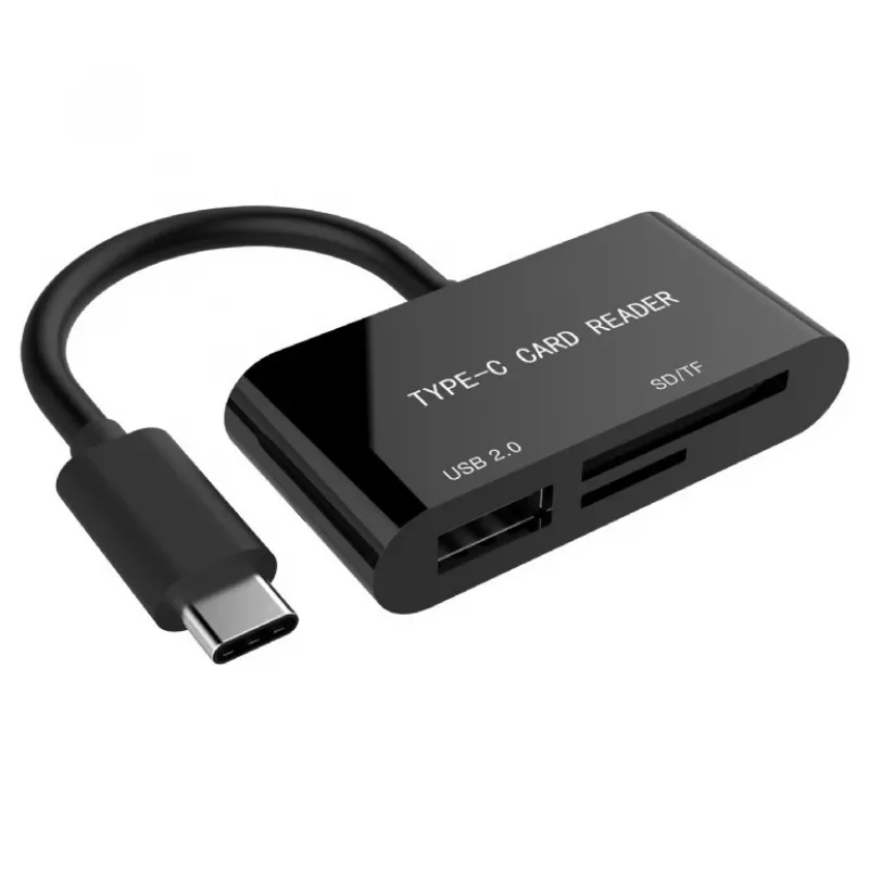Kortinlukija USB-C SDXC/yhdistelmä/musta