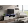 Cama TV-taso EVORA 200 musta/valkoinen kiiltävä