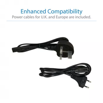 Eaton Tripp Lite USB-C -telakka, kolmoisnäyttö - 4K HDMI/DisplayPort, VGA, USB 3.2 Gen 1, USB-A/USB-C-keskitin, GbE, 100W PD-lataus, kansainväliset virtajohdot - telakka - USB-C