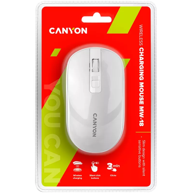 CANYON hiiri MW-18 langaton lataus helmenvalkoinen