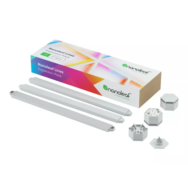 Nanoleaf Lines -tunnelmavalaistuksen laajennuspakkaus 3 kpl